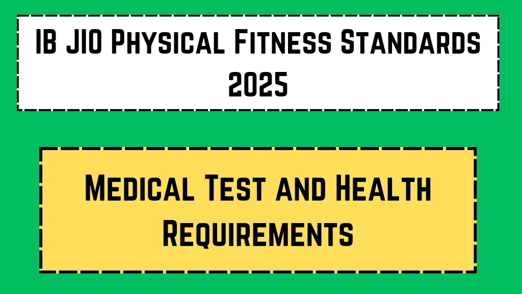 IB JIO Physical Fitness Standards 2025