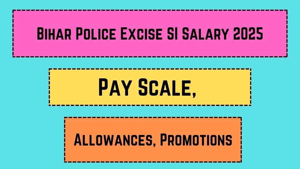 Bihar Police Excise SI Salary 2025