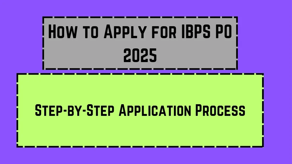 How to Apply for IBPS PO 2025